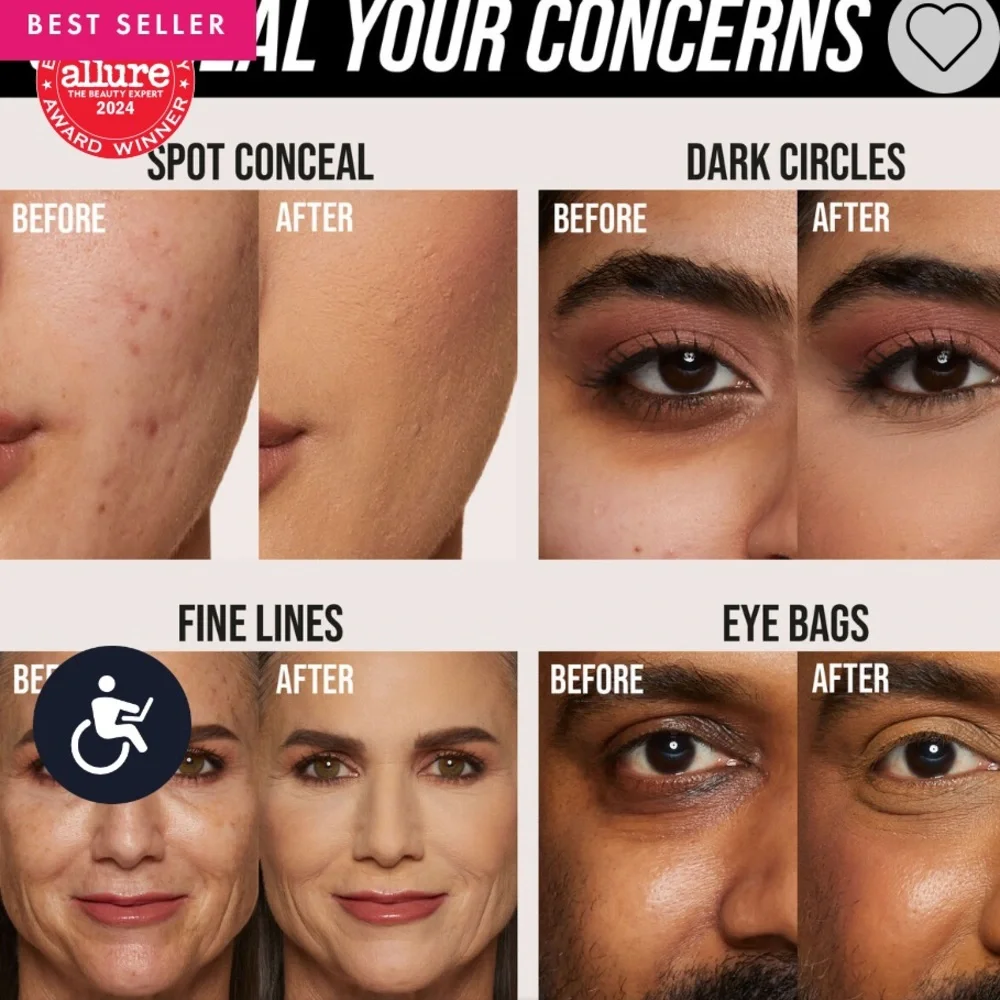HUDA BEAUTY The Overachievers Concealer High Coverage ( Chocolate Chip 38R)